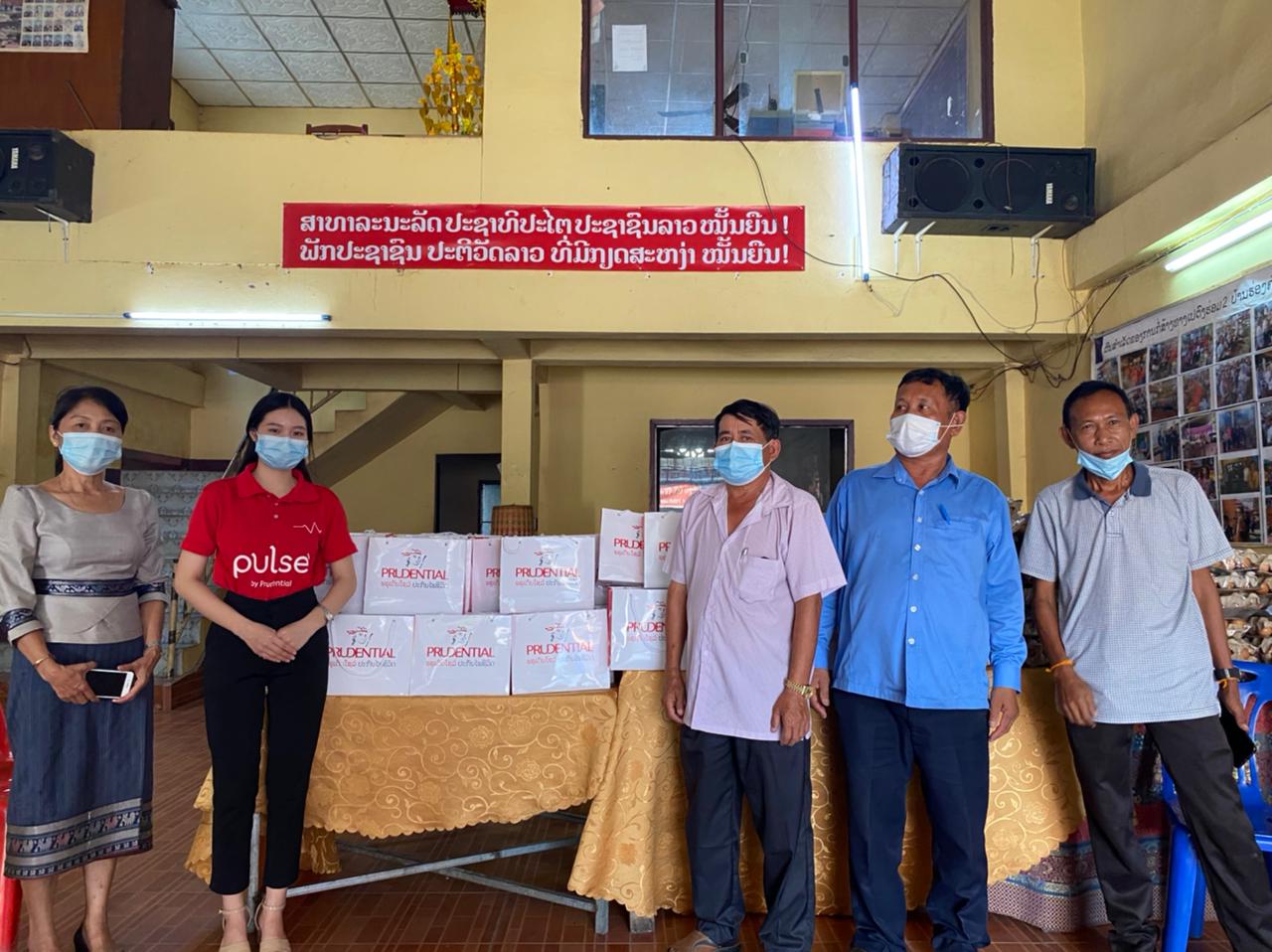 Prudential Laos Donates Relief Supplies